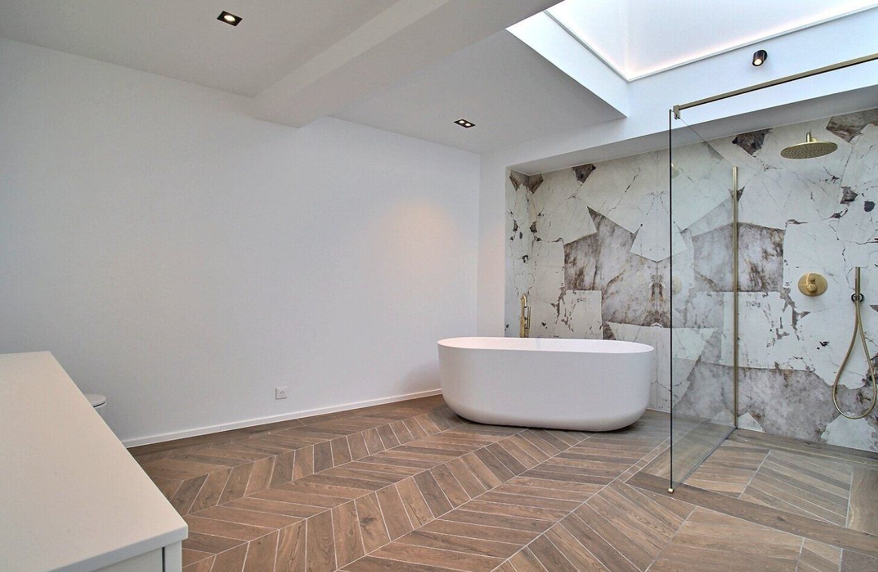 Salle de bain rénovée d’un bien en gestion